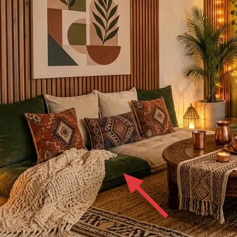 tan crochet throw blanket
